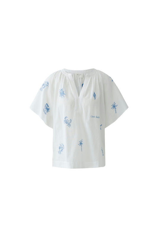 Bluse (White Blue)