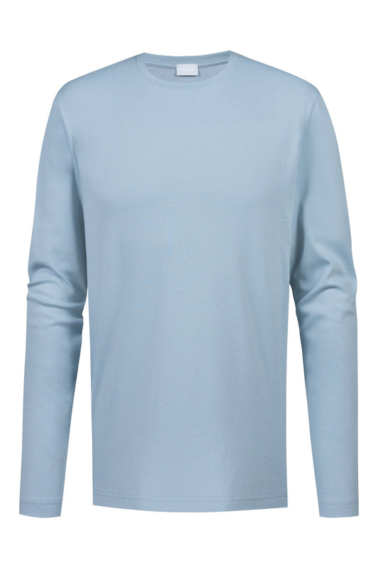 T-Shirt langarm (Azzurro)