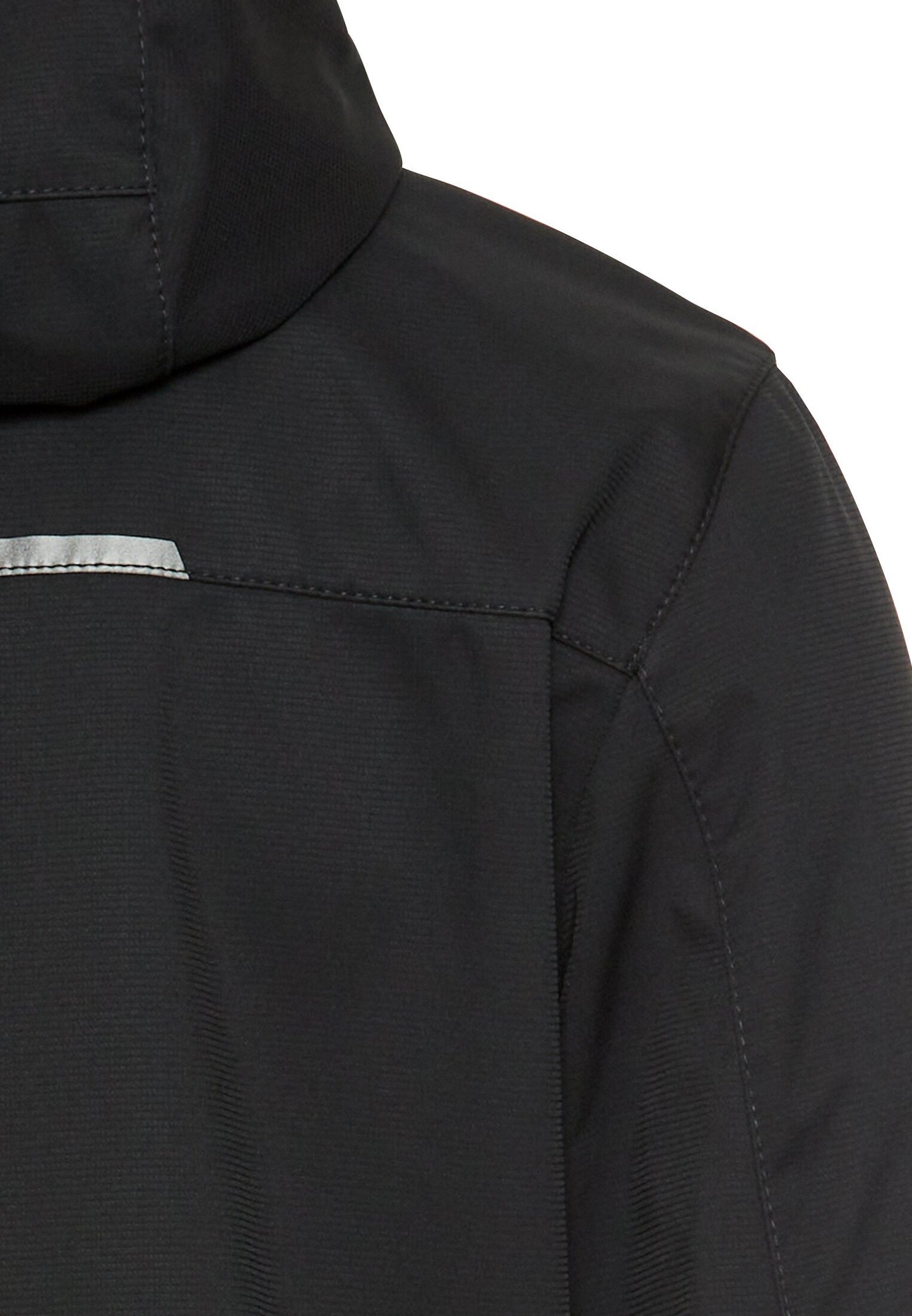 Wasseravbweisende Softshell-Jacke mit abnehmbarer Kapuze (Asphalt)