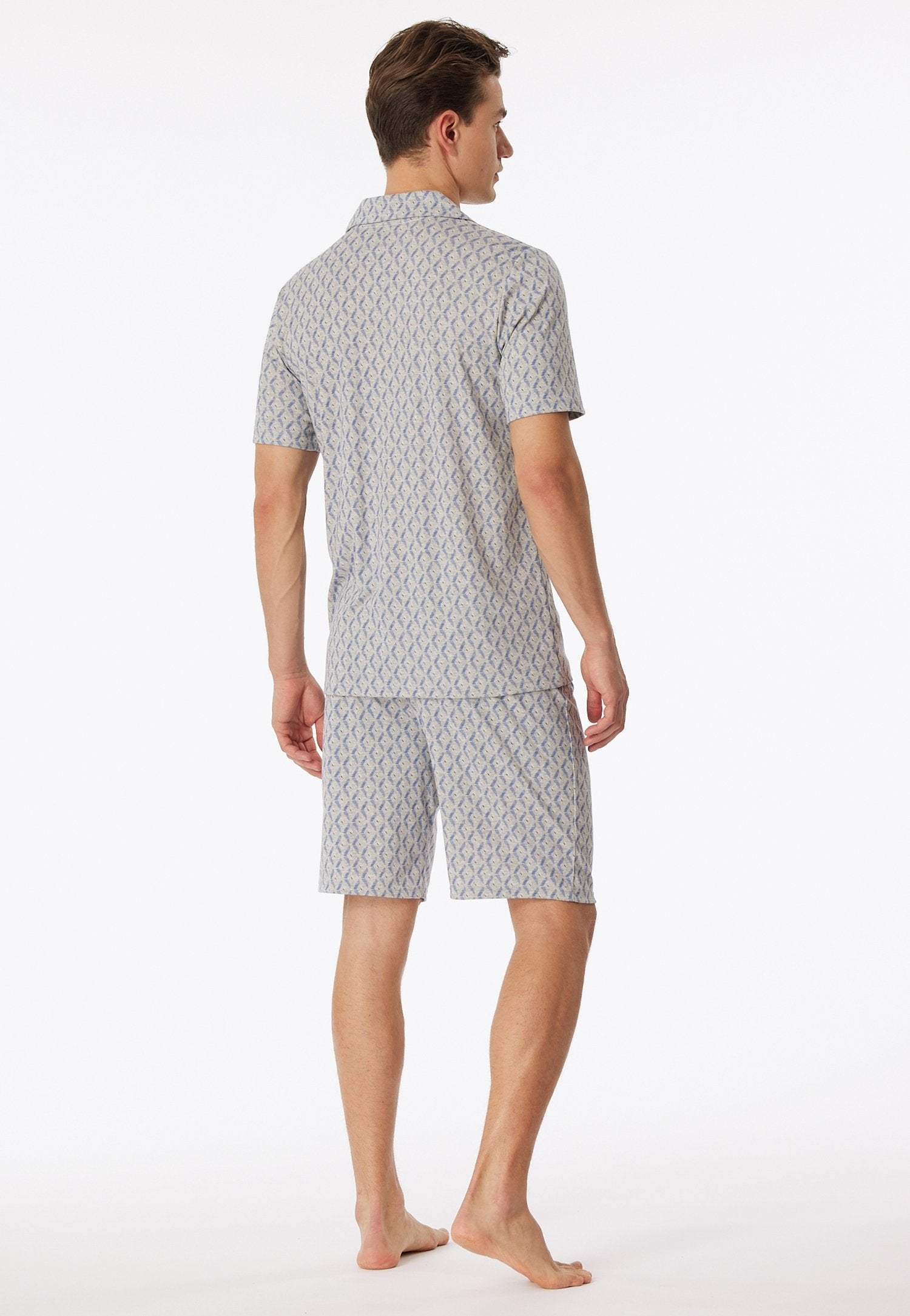 Pyjama kurz (Grau-mel.)