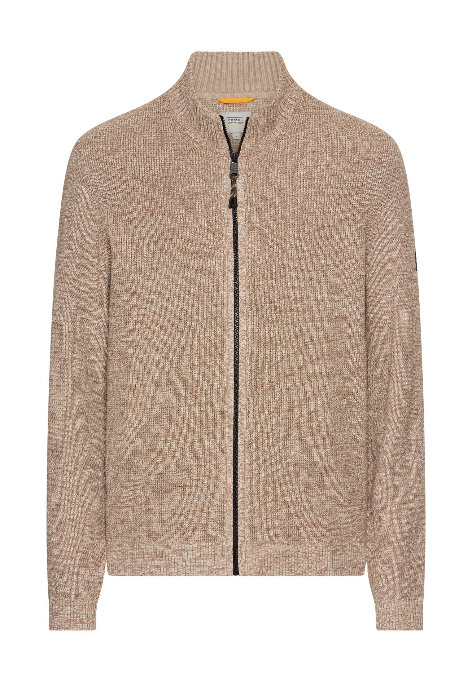 Strickjacke aus einem soften Baumwollmix (Oatmeal)