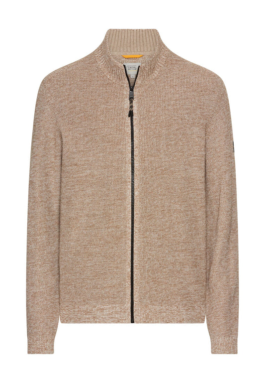 Strickjacke aus einem soften Baumwollmix (Oatmeal)