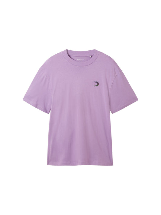 Relaxed T-Shirt mit Print (Blurry Purple)