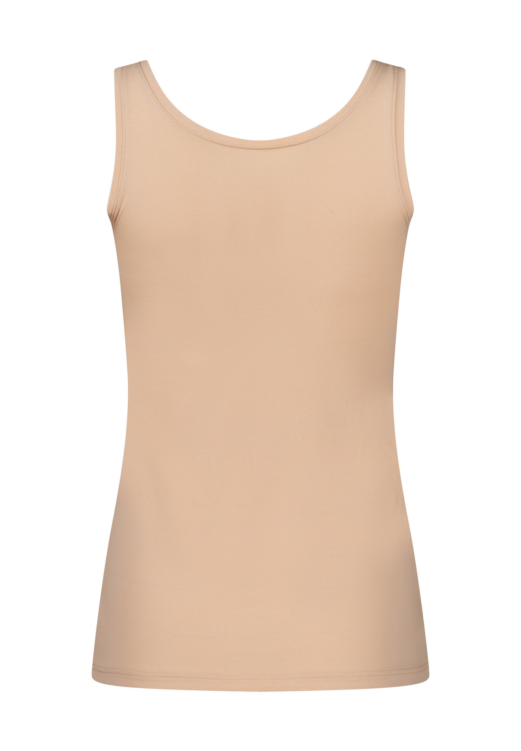 Skiny Damen Tanktop Doppelpack SKINY ADVANTAGE Cotton Stretch (Beige)