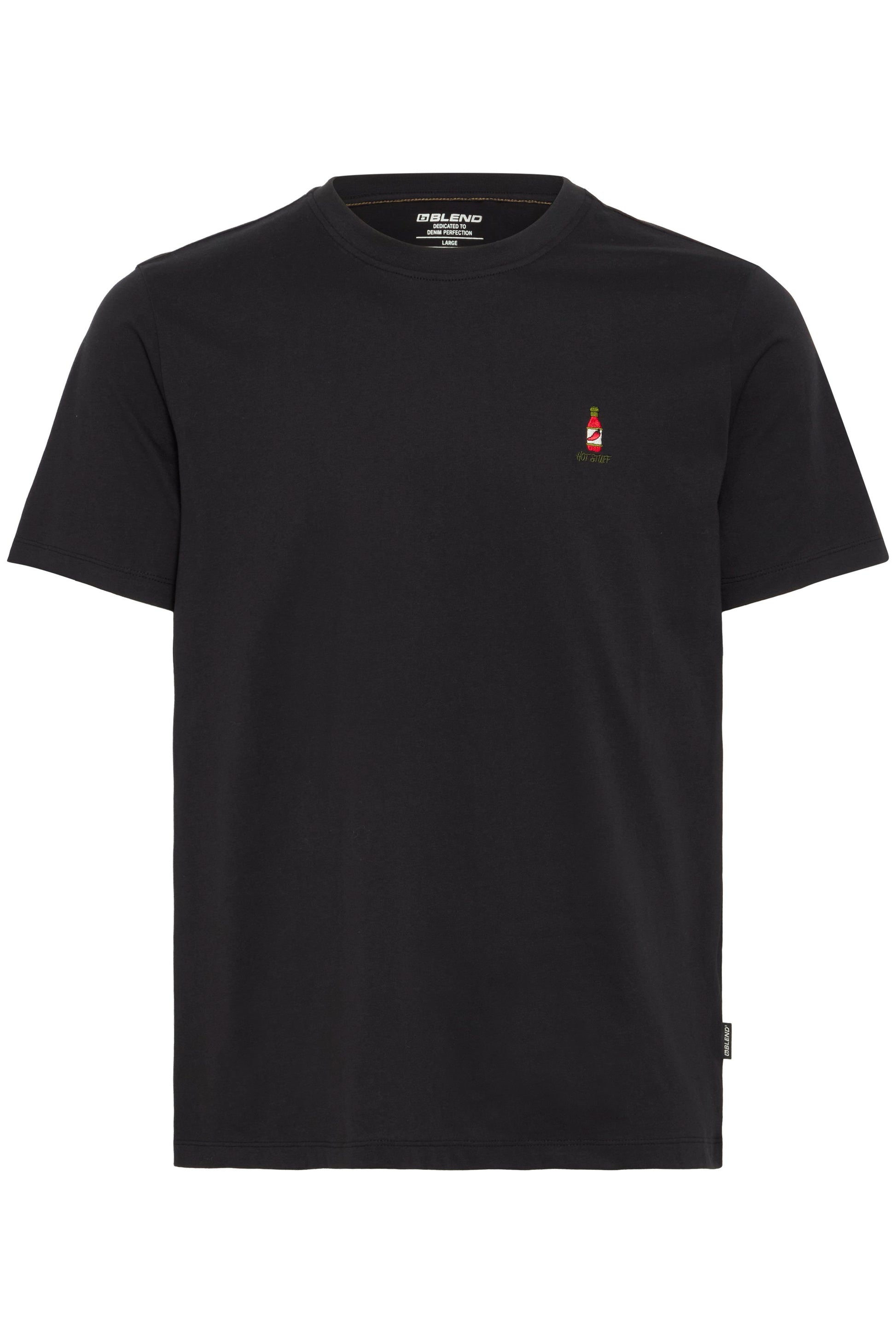 Bhimari Small Emb  S/s Tee (Black Beau)