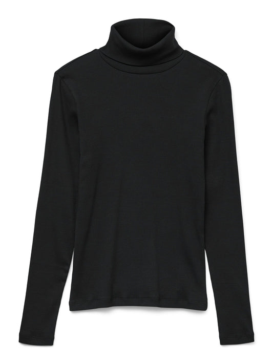 Vmchloe Ls Rollnecktop Jrs Noos (Black)