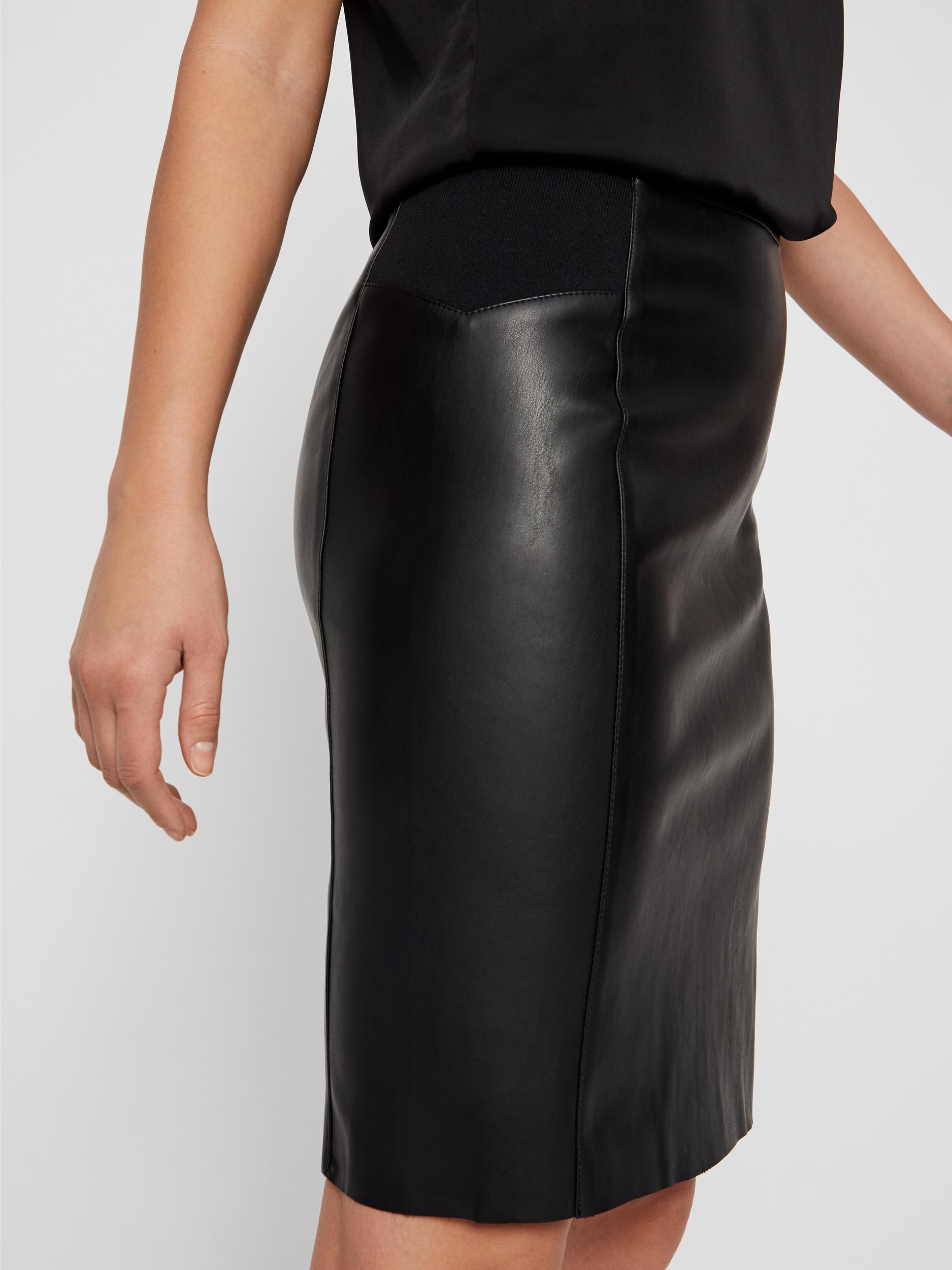 Vmbuttersia Hw Coated Skirt Noos (Black)