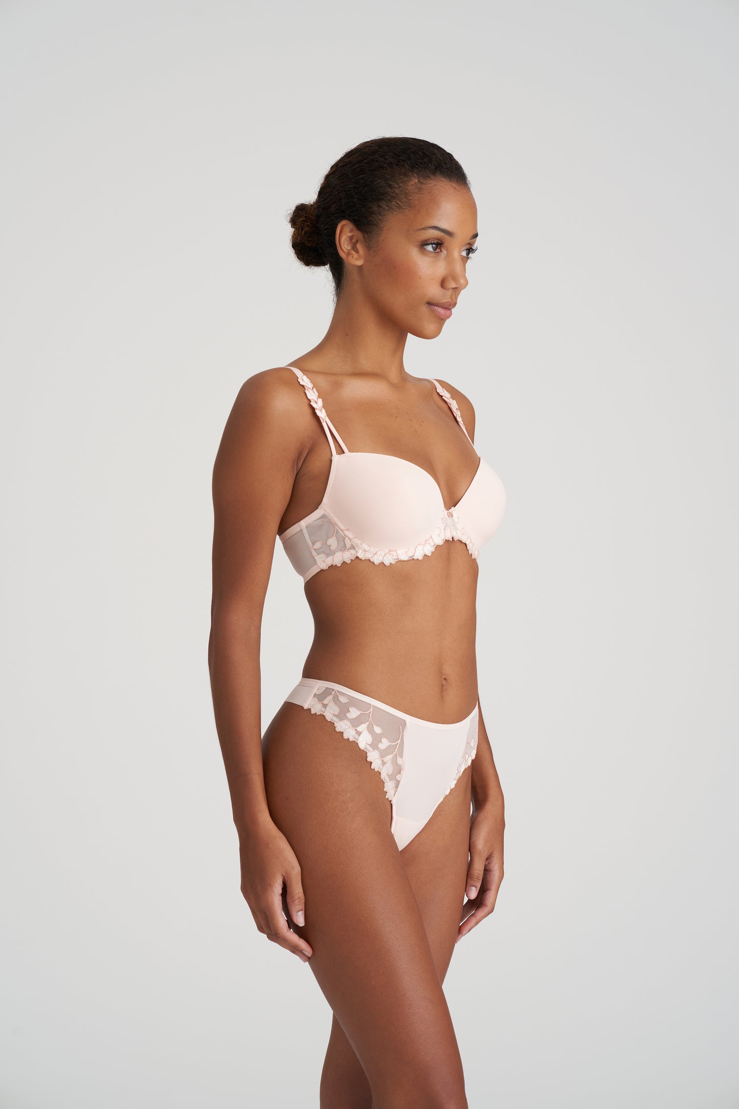 LEDA Glossy Pink Unterlegter BH tiefdekoll. (Glp)