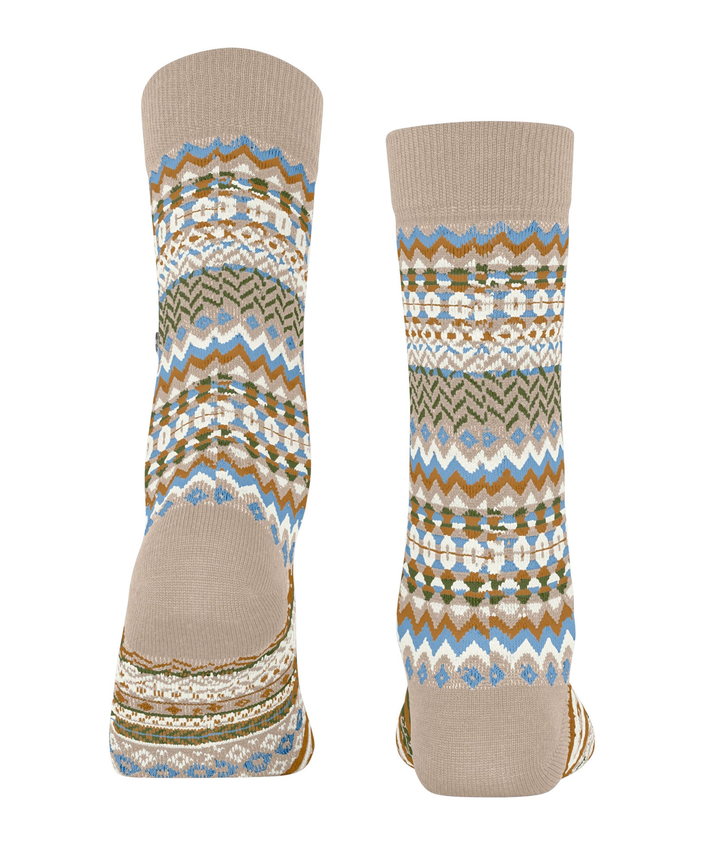 Burlington Fair Isle Damen (Cafe Latte)