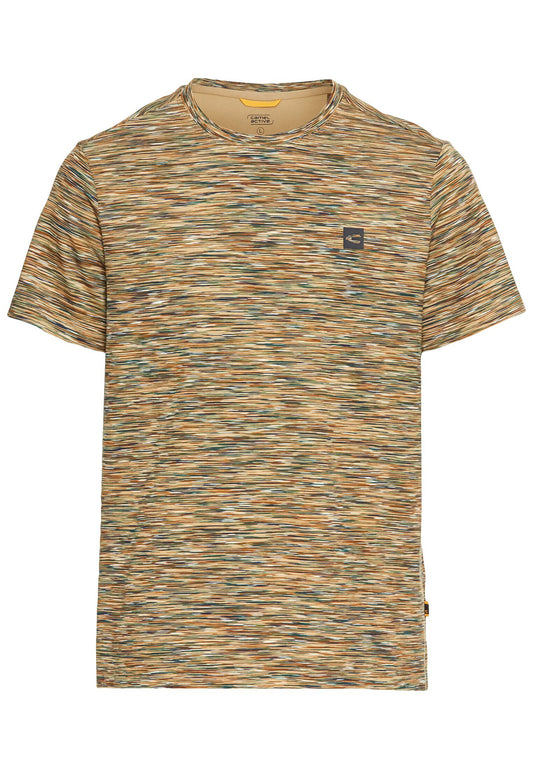 Kurzarmshirt mit geripptem Kragen (Agave Green)