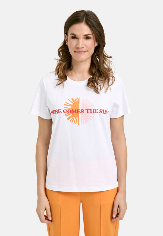 T-Shirt with Print (Light Coral Pri)