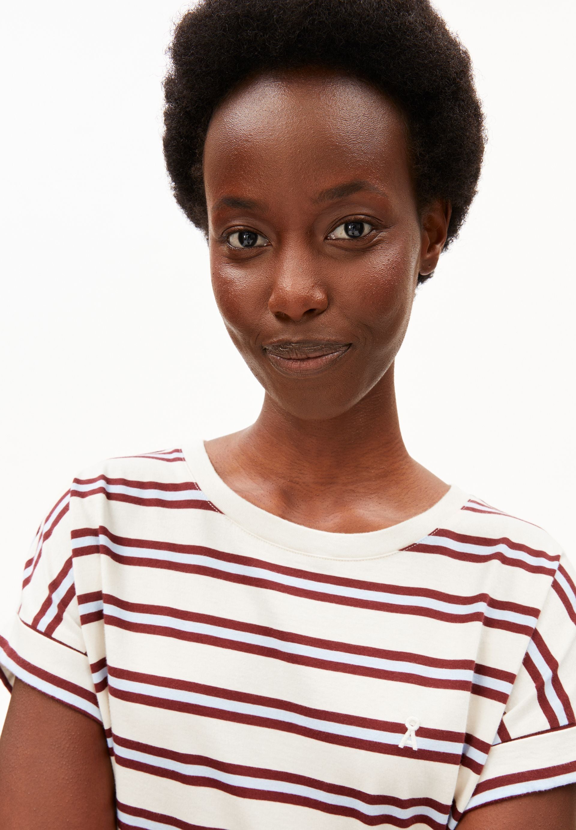 Idaara Stripe T-shirt (Undyed-velvet R)