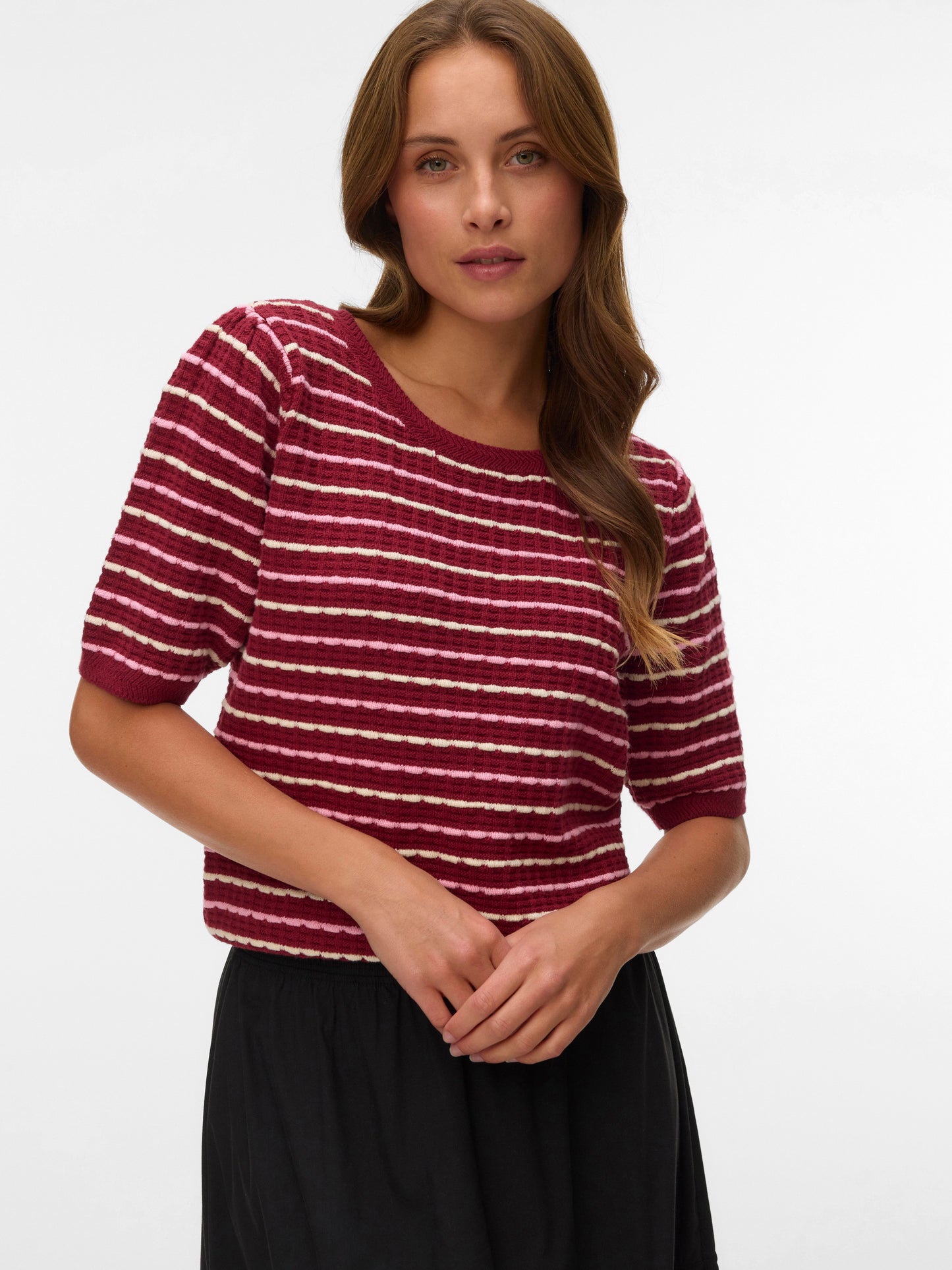 Vmmonica 2/4 O-neck Pullover Boo (Biking Red)