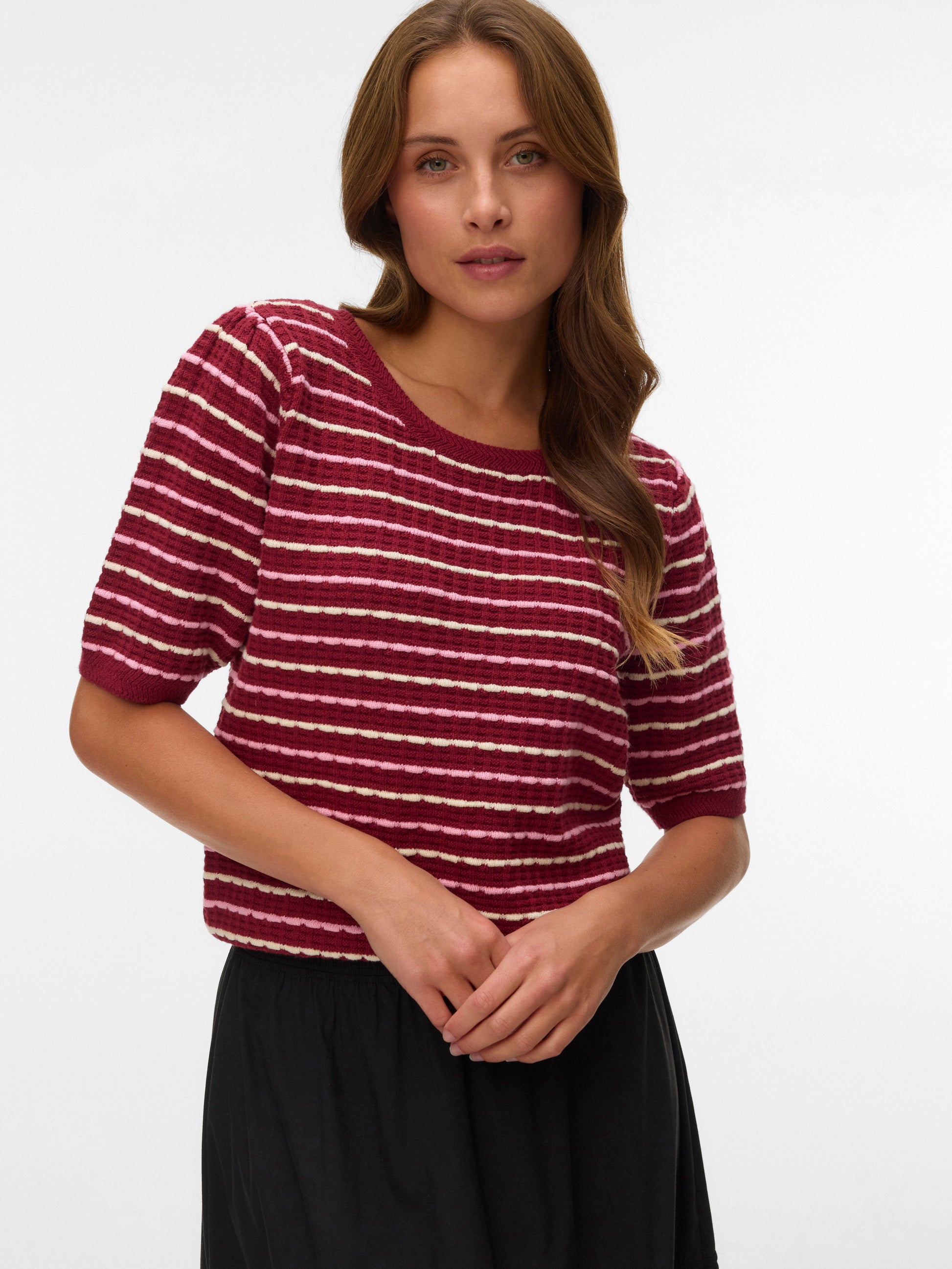 Vmmonica 2/4 O-neck Pullover Boo (Biking Red)