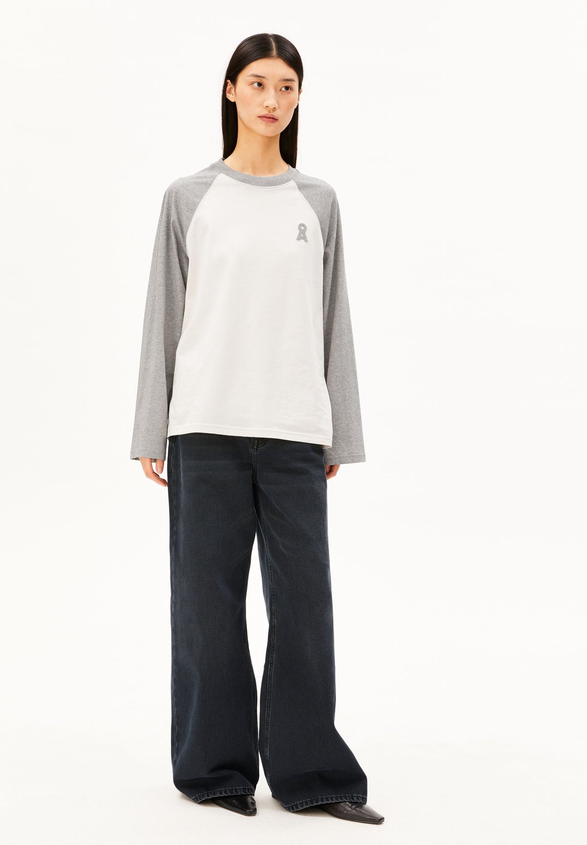Iconic å Raglan Longsleeve (Undyed-silver M)