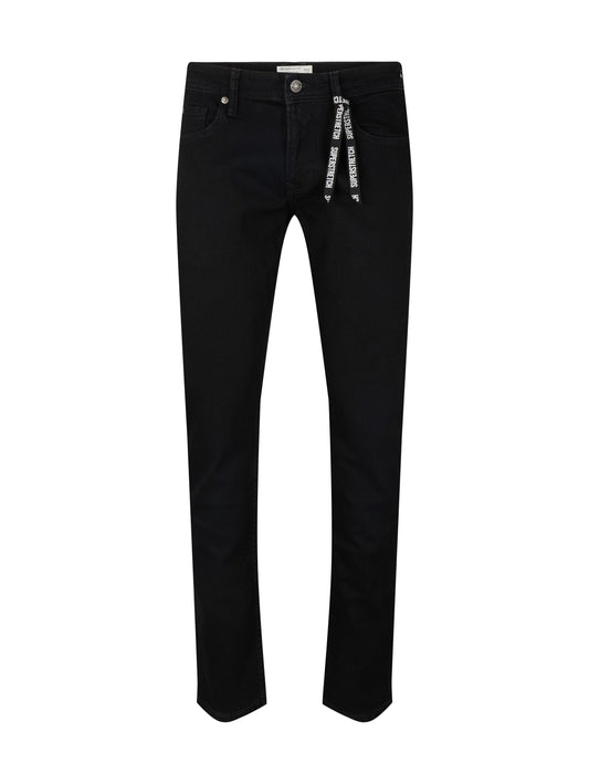 Piers Slim Superstretch Jeans (Black Denim)
