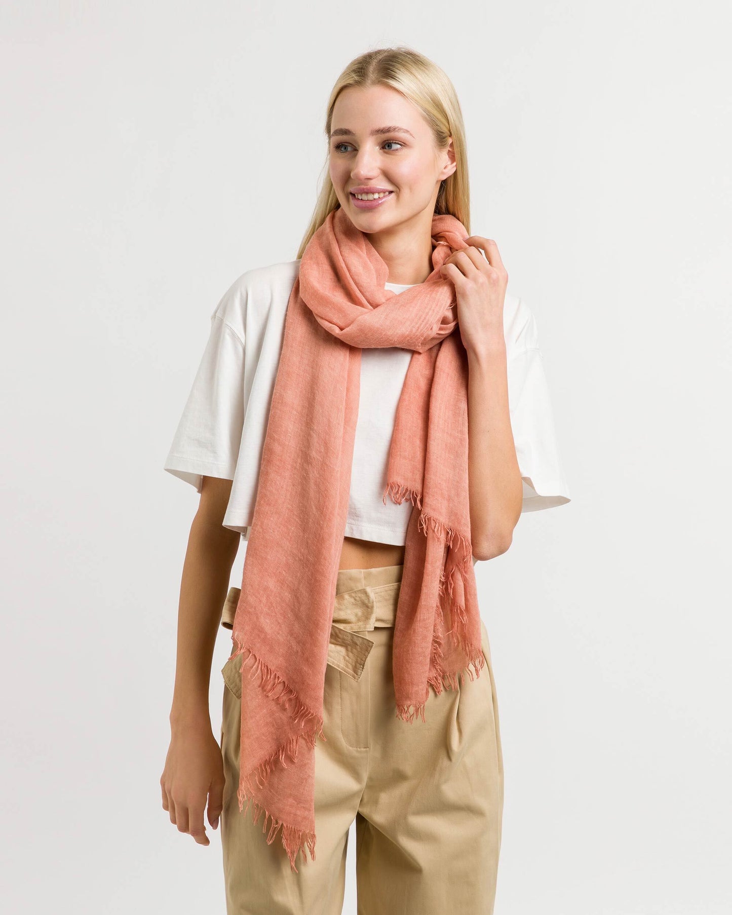 Stola Polyester Stola (Terracotta)