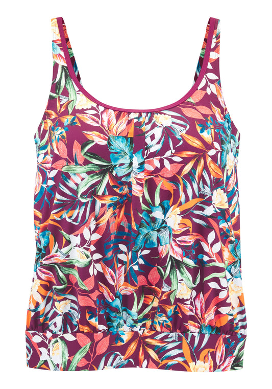 Venice Beach LM exkl. Sport Oversize-Tankini-Top (Bordeaux Pri)