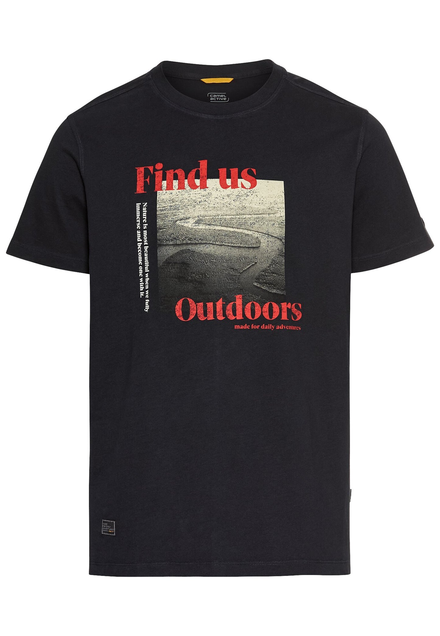 T-Shirt mit Print aus Organic Cotton (Dark Navy)