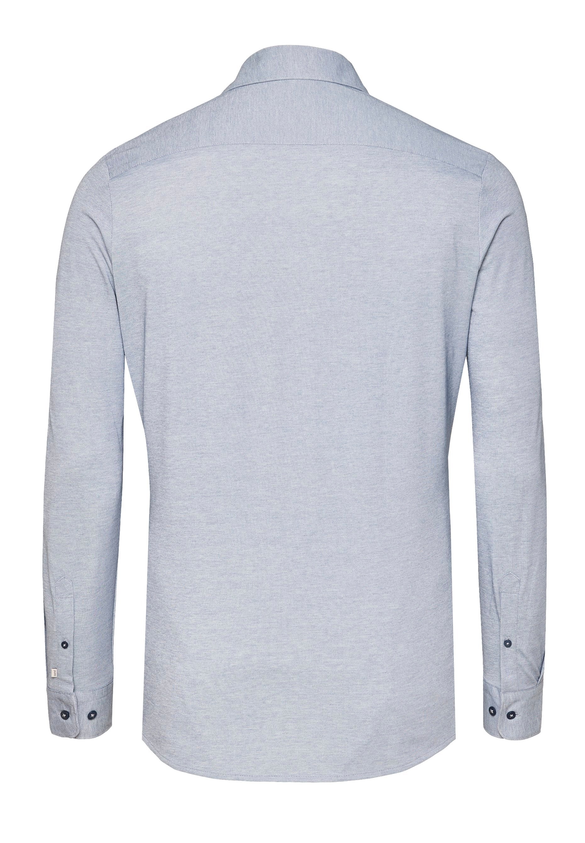 PURE- Tech Jersey Hemd Langarm (Uni Mittelblau)
