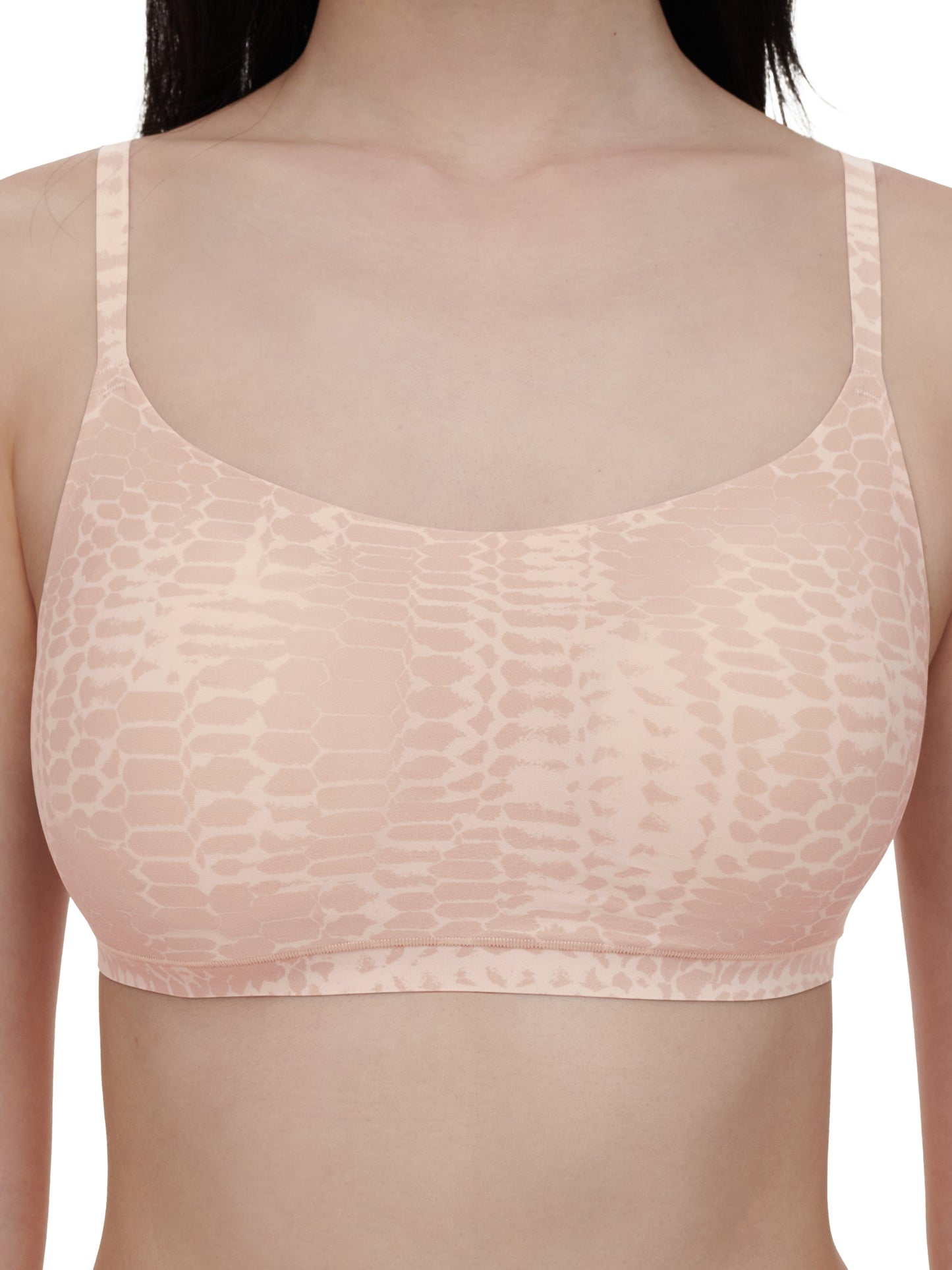 SOFTSTRETCH Bustier mit Rundhalsausschnitt (Light Snake Prin)