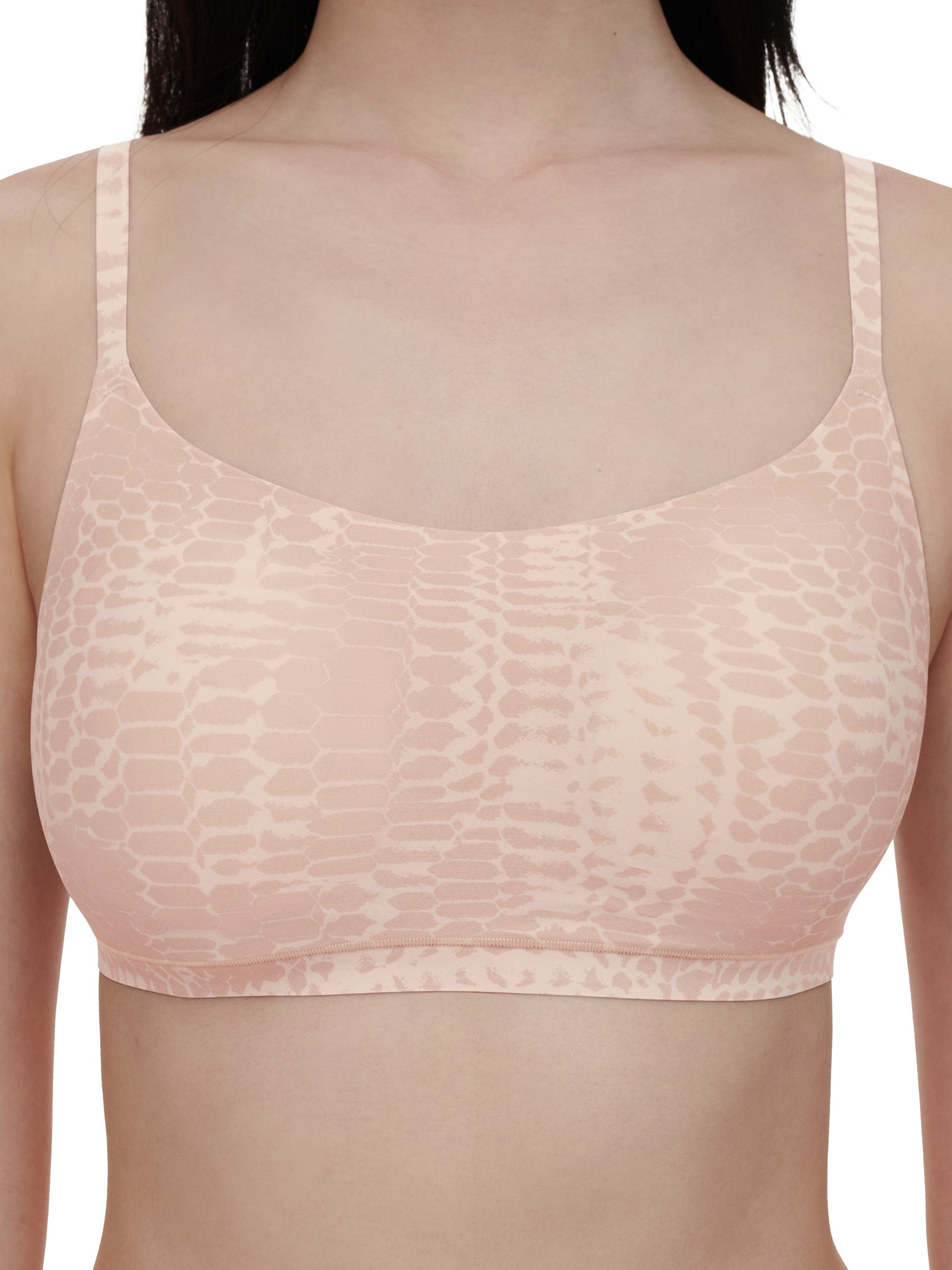 SOFTSTRETCH Bustier mit Rundhalsausschnitt (Light Snake Prin)