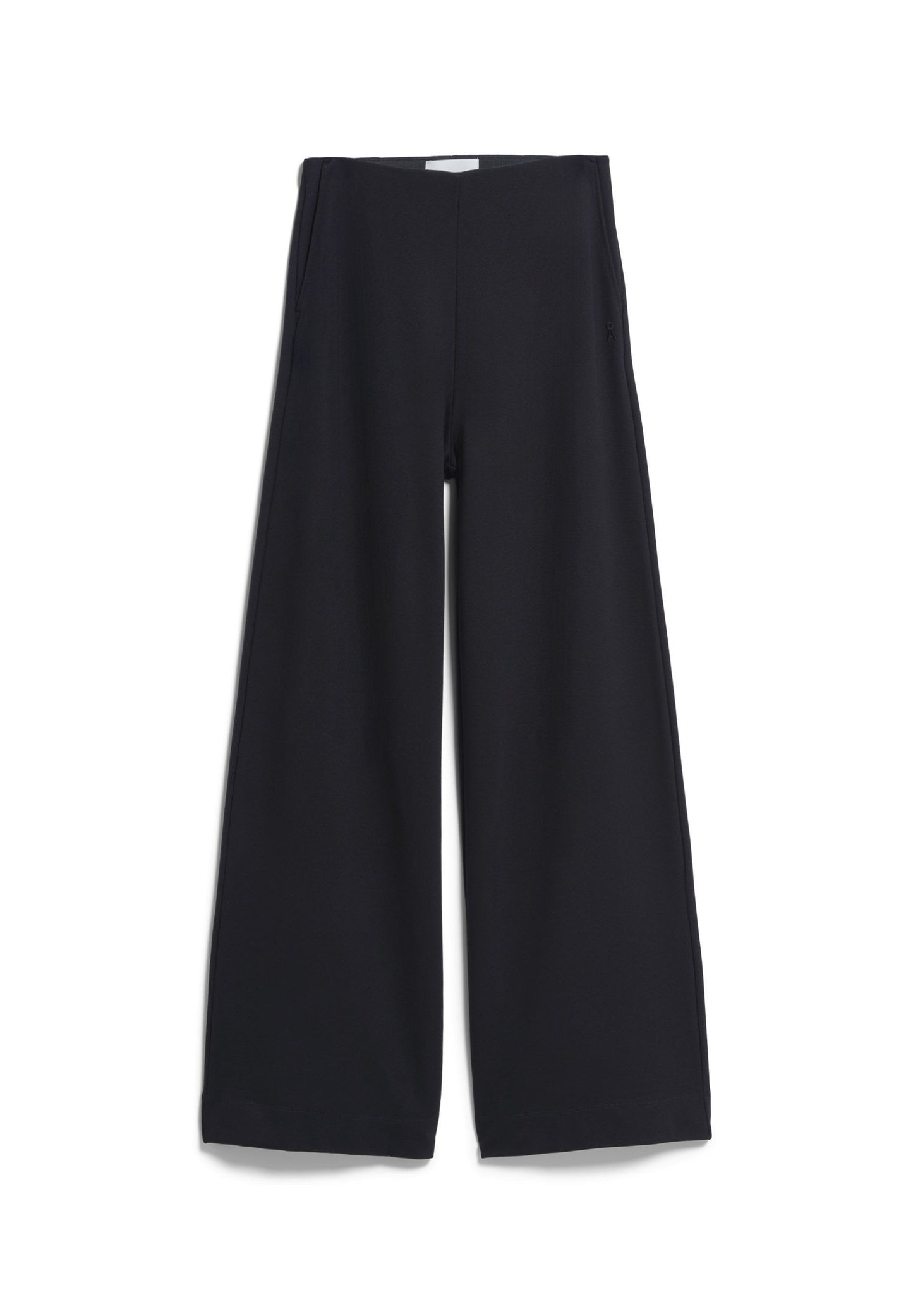 Basic Jersey Wide Leg Pant (Black)
