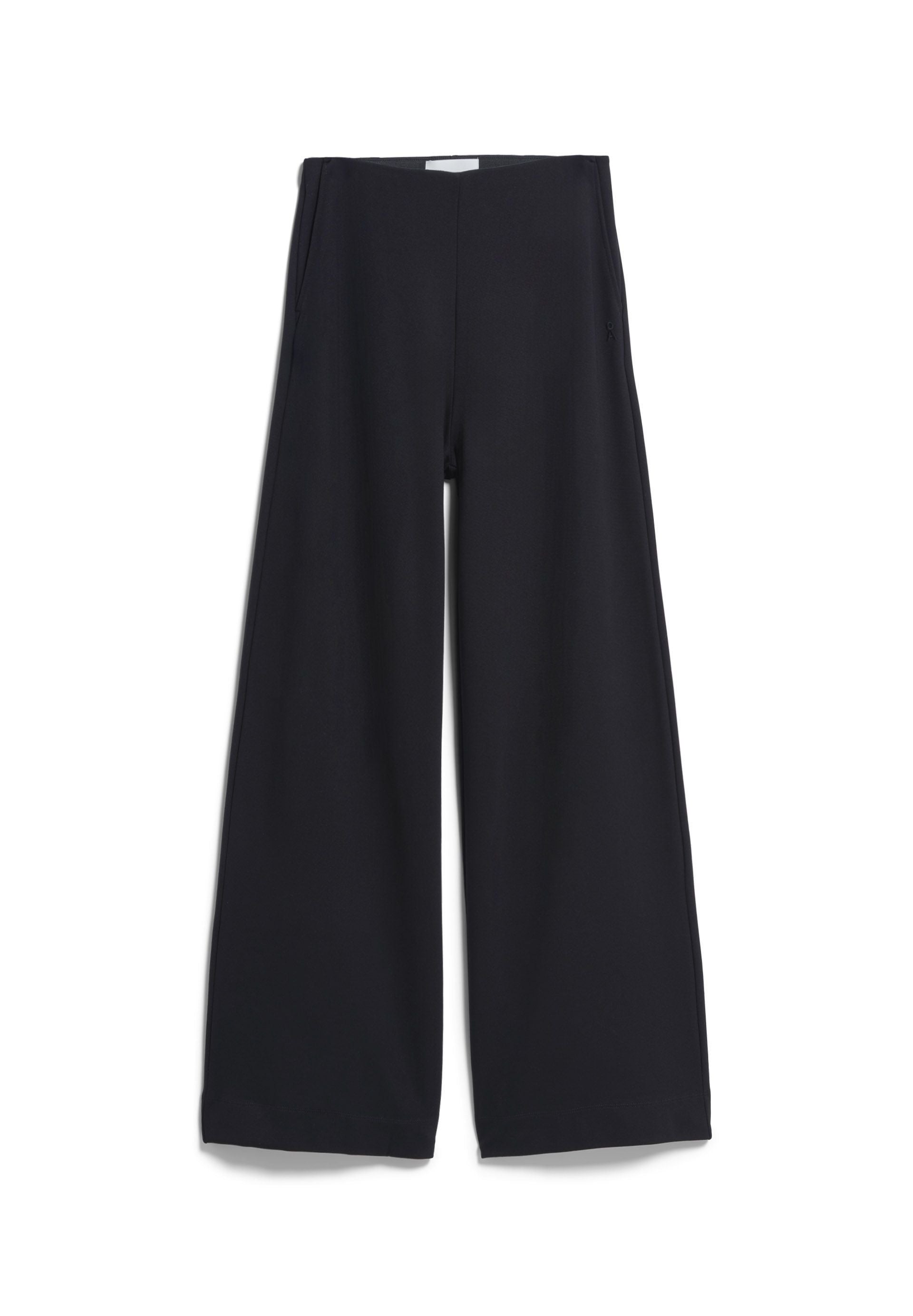 Basic Jersey Wide Leg Pant (Black)