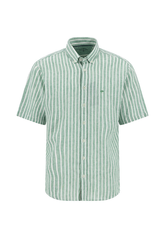 Summer Linen Stripe, B.D., 1/2 (Jade)