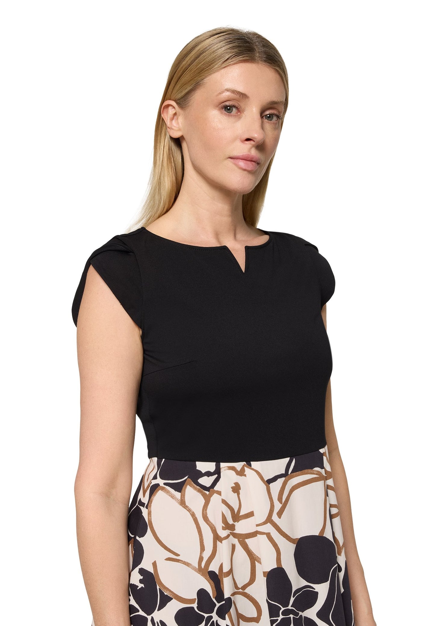 Etuikleid (Beige/black)