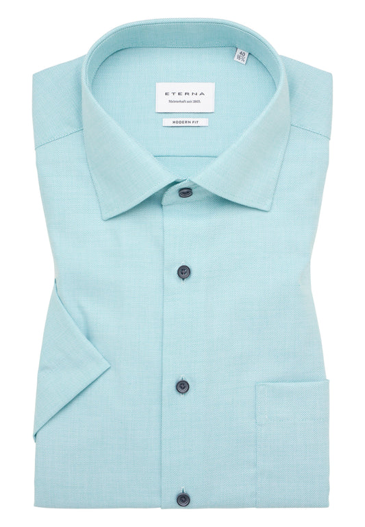 Hemd Twill Kurzarm (Grün)