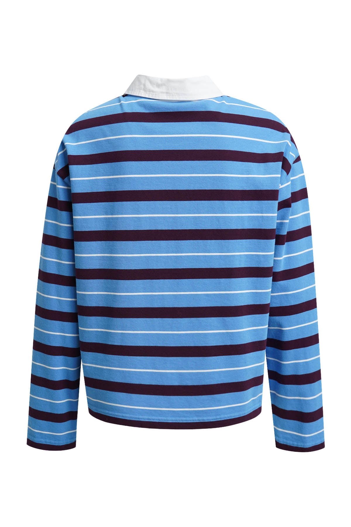 Boxy Rugby Longsleeve Multistriped (Saphire)