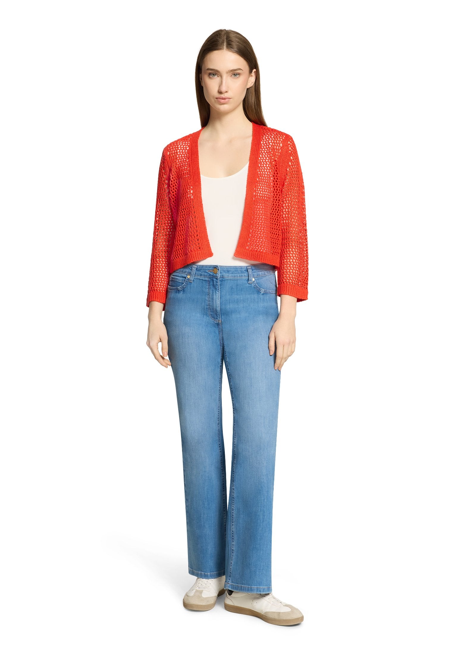 Grobstrickjacke (Hibiscus Red)