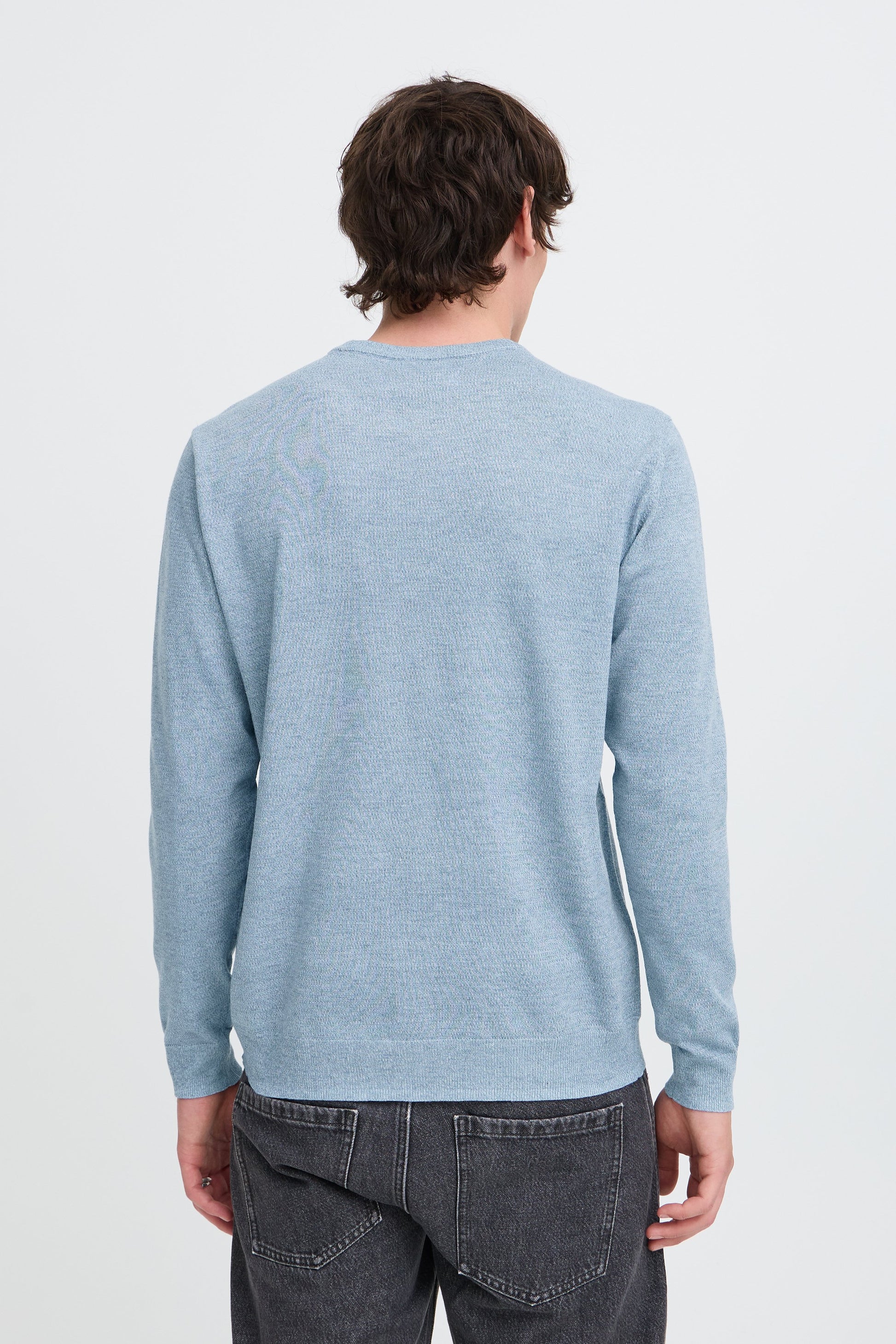 Bhbruton Crew Neck Knit Noos (Faded Denim)