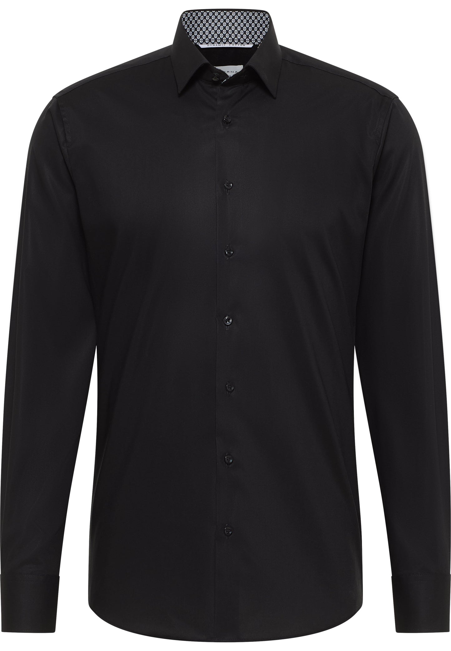 Dynamic Cotton Popeline Langarm (Schwarz)