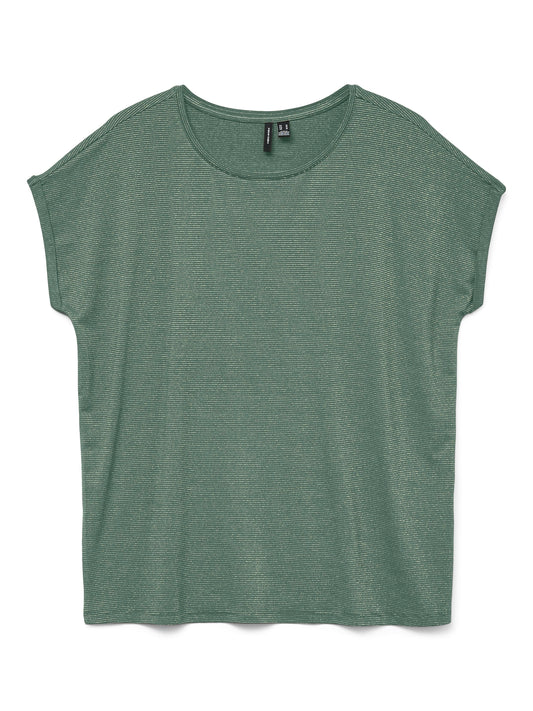 Vmlava Glitter Ss Top Stripe Jrs Noos (Laurel Wre)