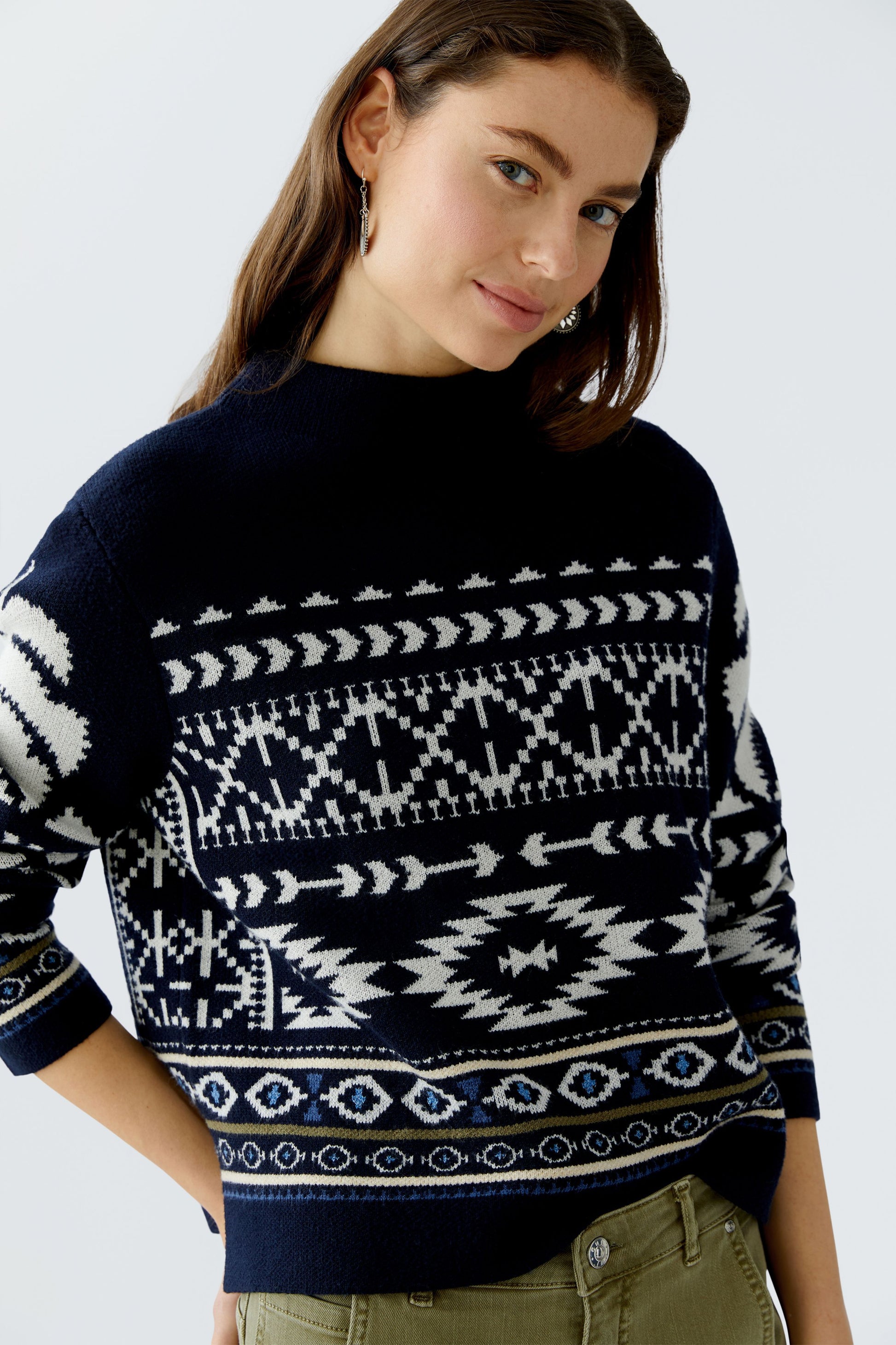 Pullover (Dk Blue White)