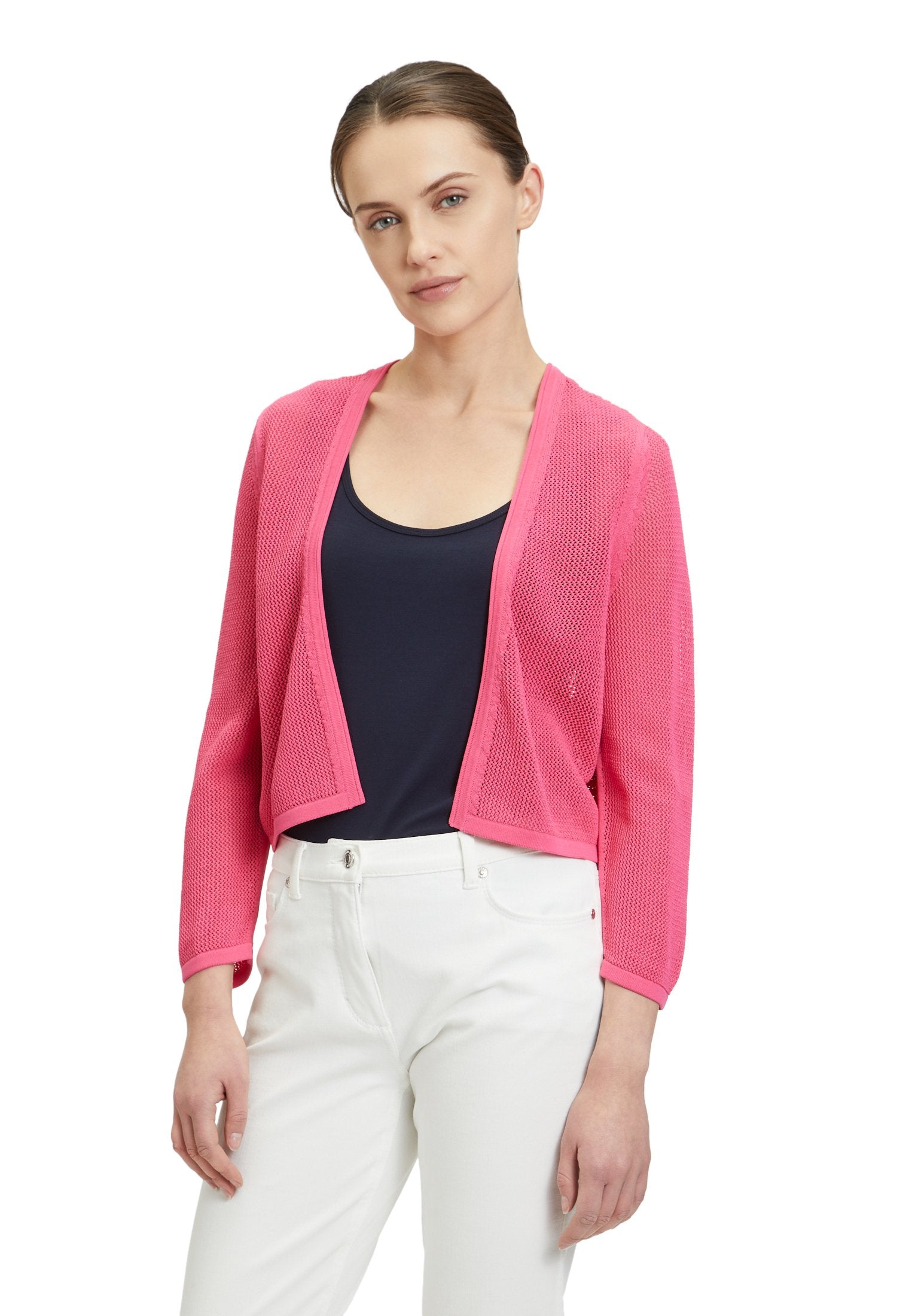 Sommer-Strickjacke (Pink Flambé)