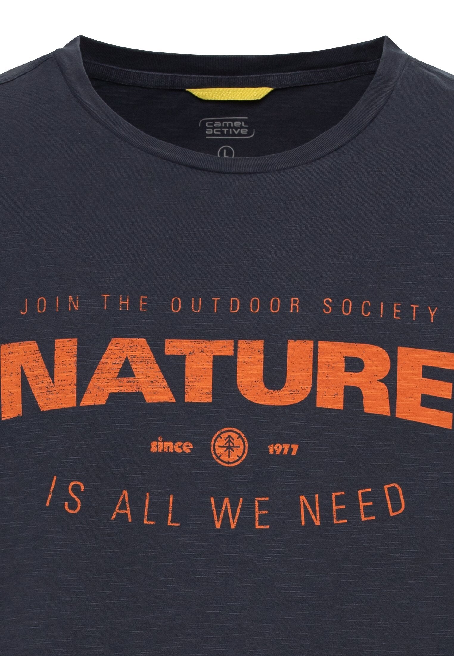 T-Shirt mit Print aus nachhaltigem Organic Cotton (Night Blue)
