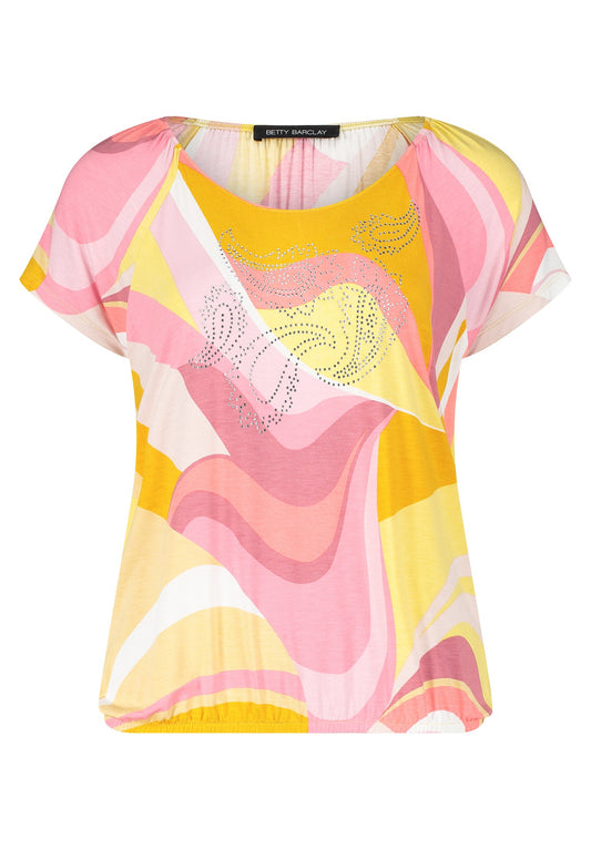 Printshirt (Rosé/yellow)