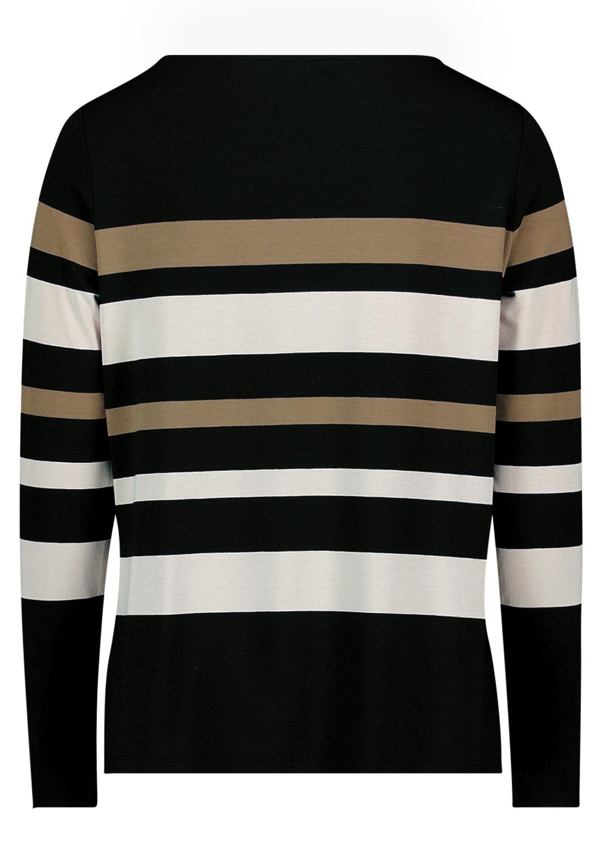Ringelshirt (Taupe/black)