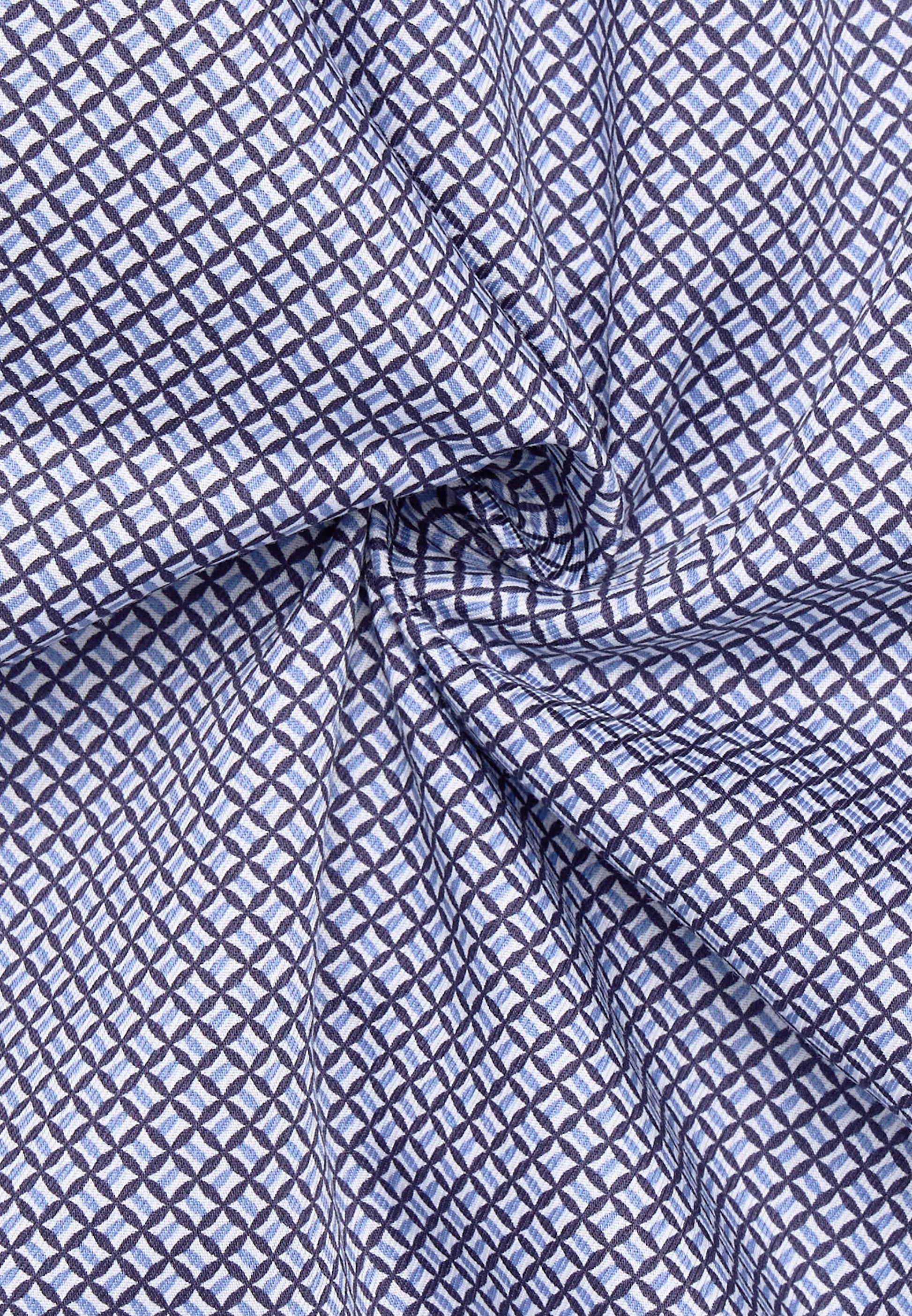 Hemd Twill Langarm (Mittelblau)