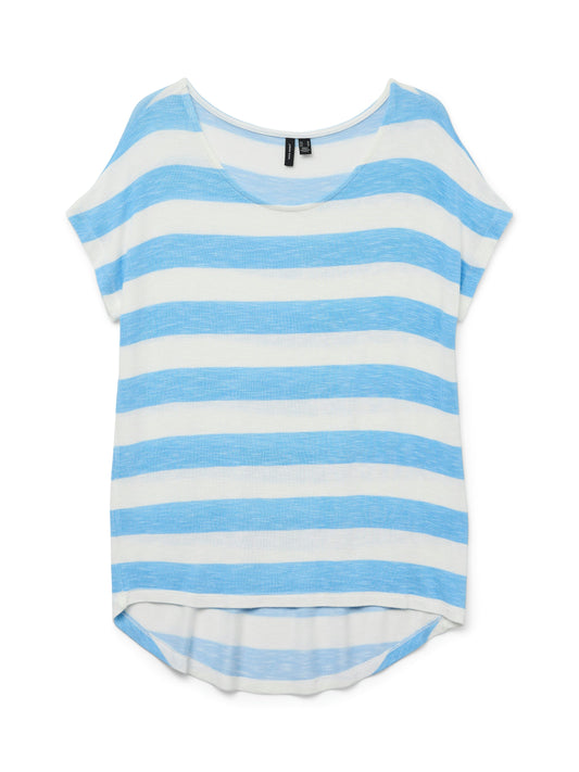Vmwide Stripe Sl Top Jrs Noos (Azure Blue)