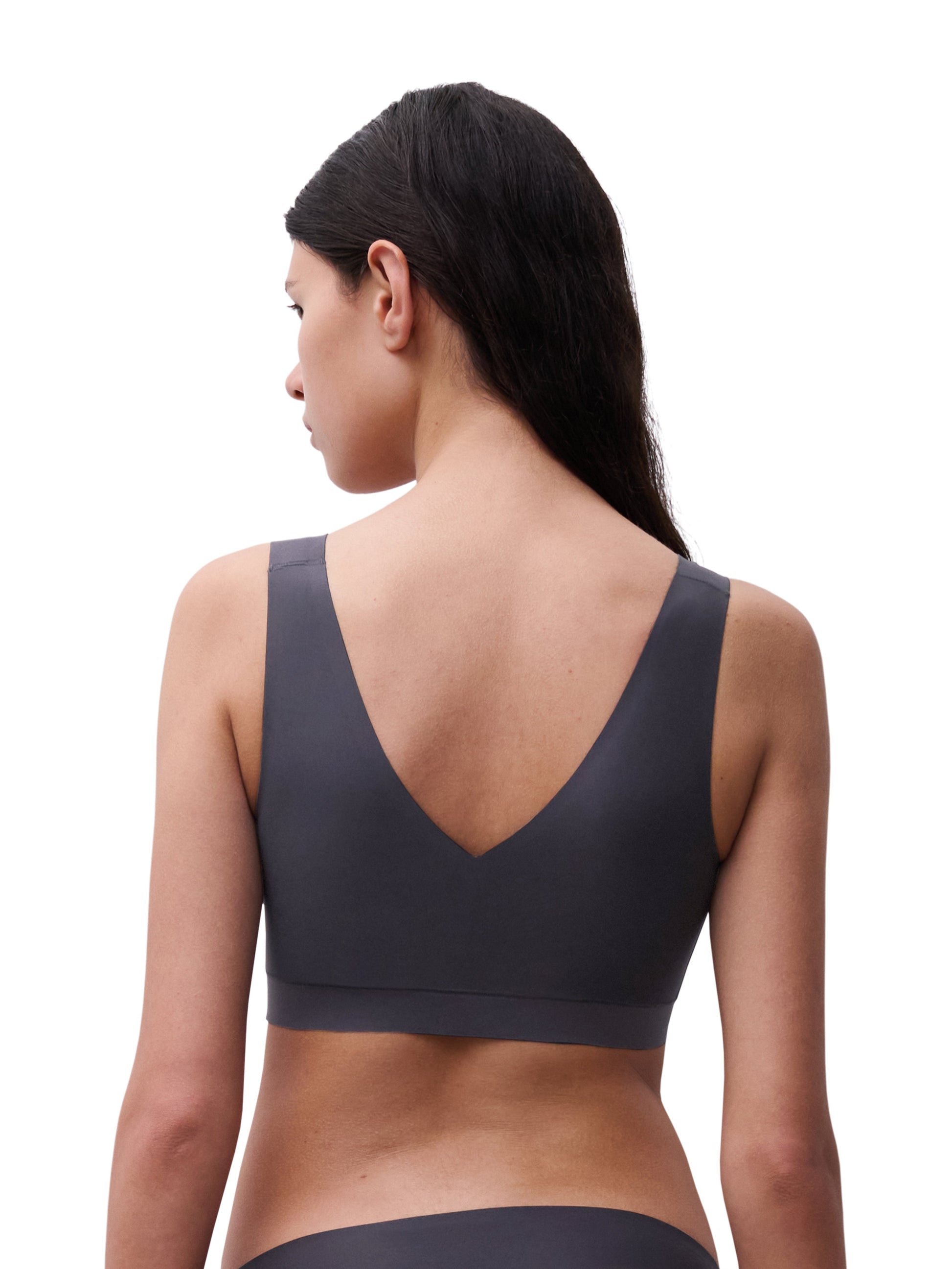 Softstretch Bustier mit Soft Cups (V-Ausschnitt) (0z3 Carbone)