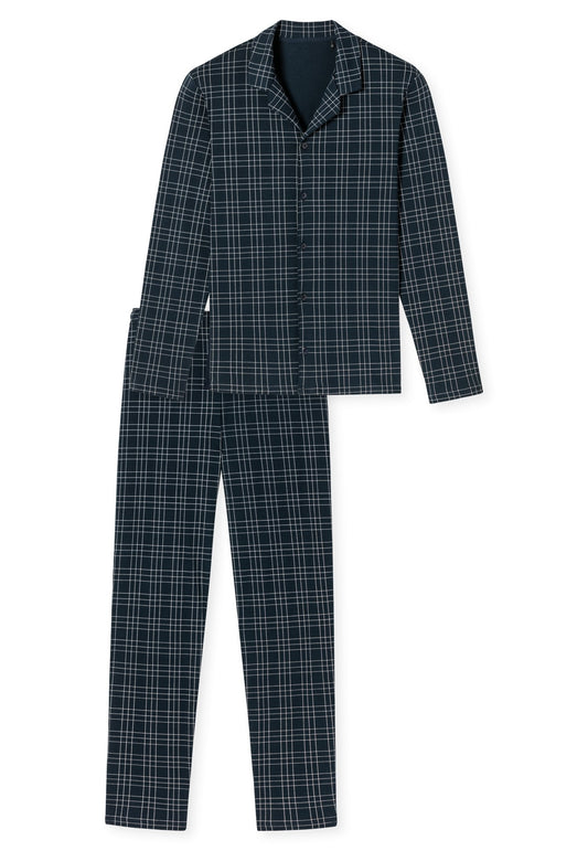 Pyjama lang (Nachtblau)