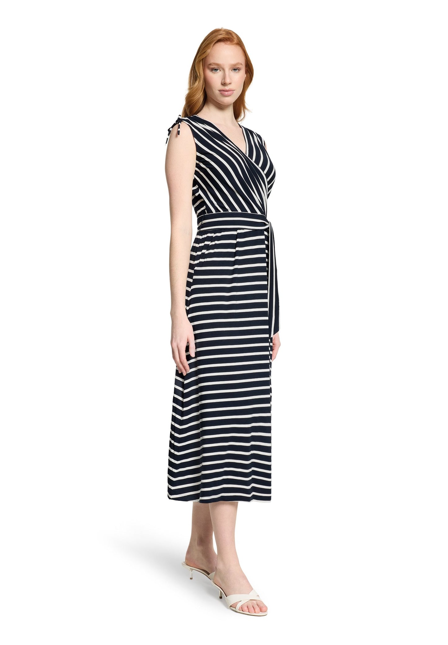 Jerseykleid (Dark Blue/cream)