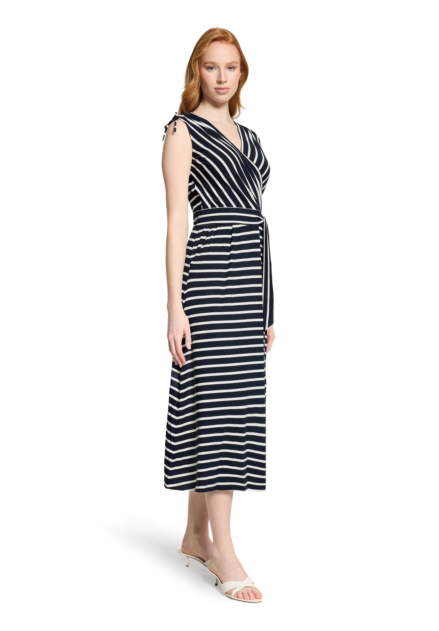 Jerseykleid (Dark Blue/cream)