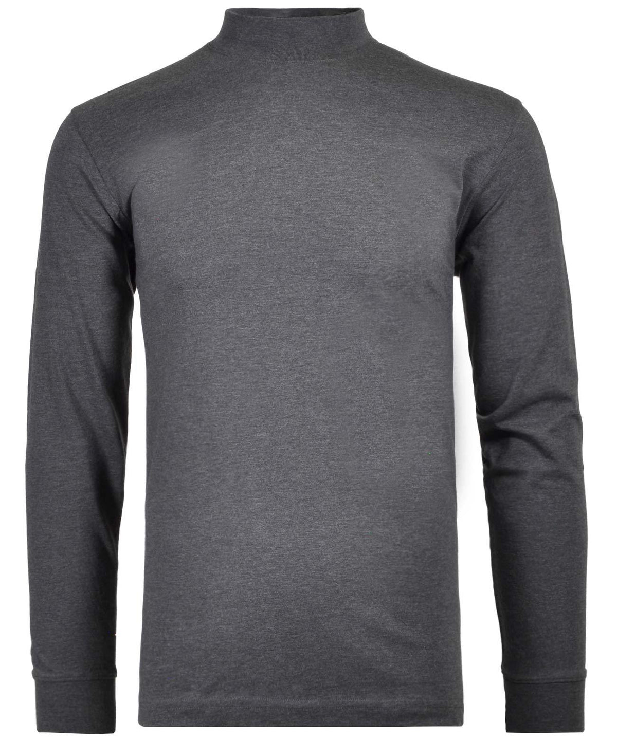 Stehkragenshirt langarm (Anthra)