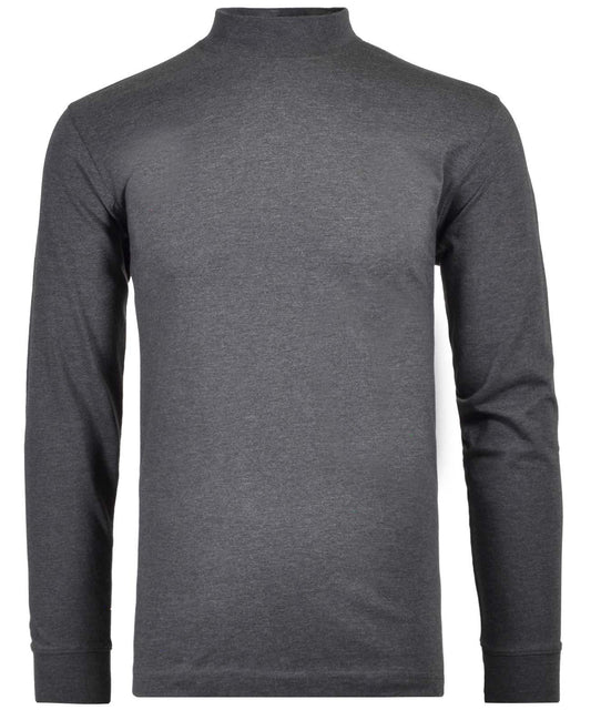 Stehkragenshirt langarm (Anthra)