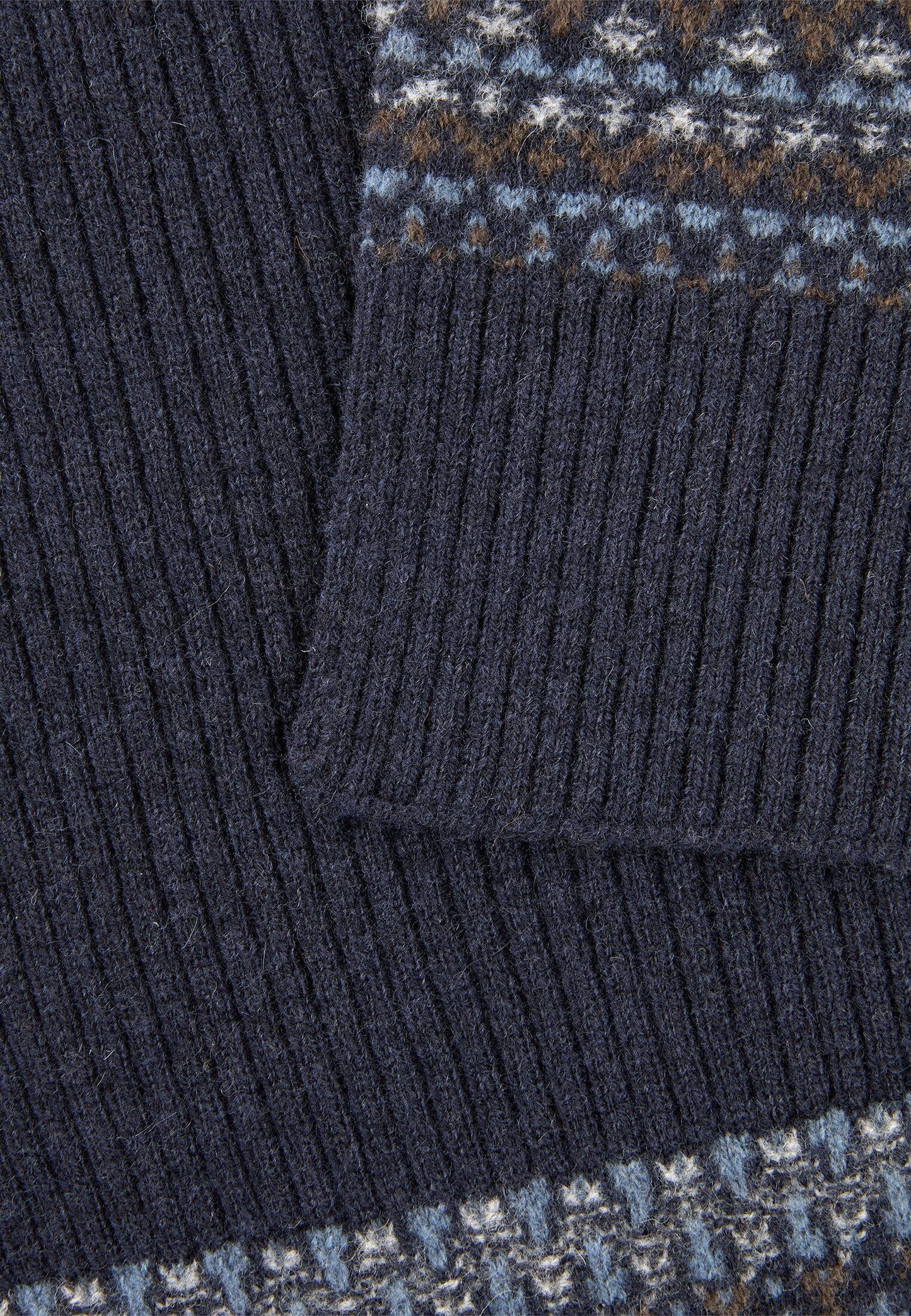 Strickschal aus reiner Wolle (Dark Navy)